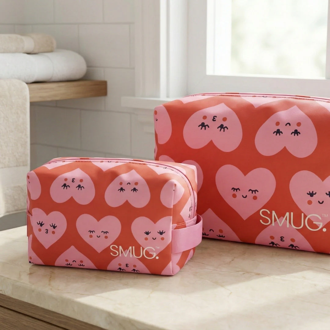 Toiletry Bag - Hearts Print - Image 3