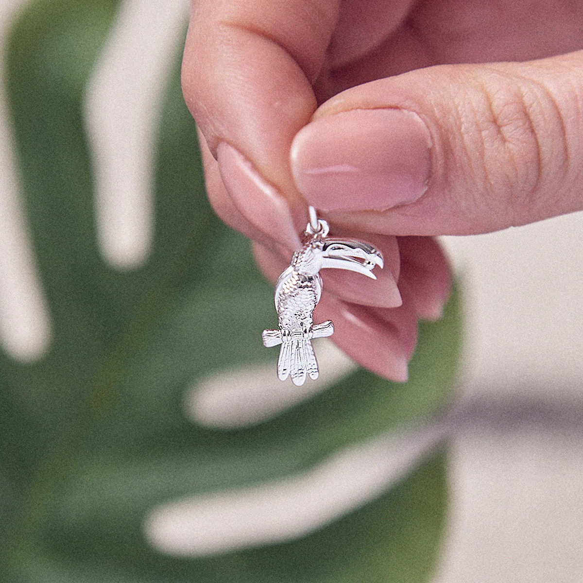 Toucan Parrot Silver Charm - Image 2