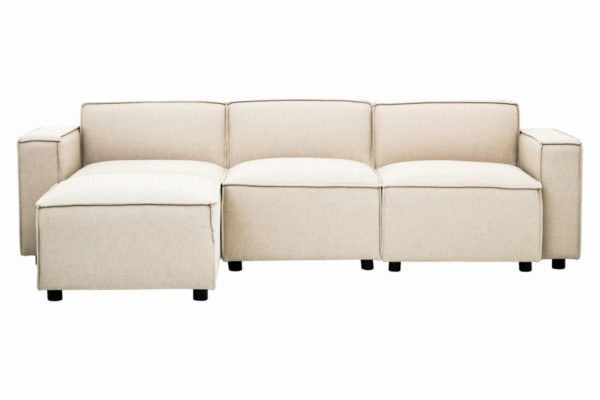 Cream Fabric Left Arm Modular Sofas, Toulouse - Image 11