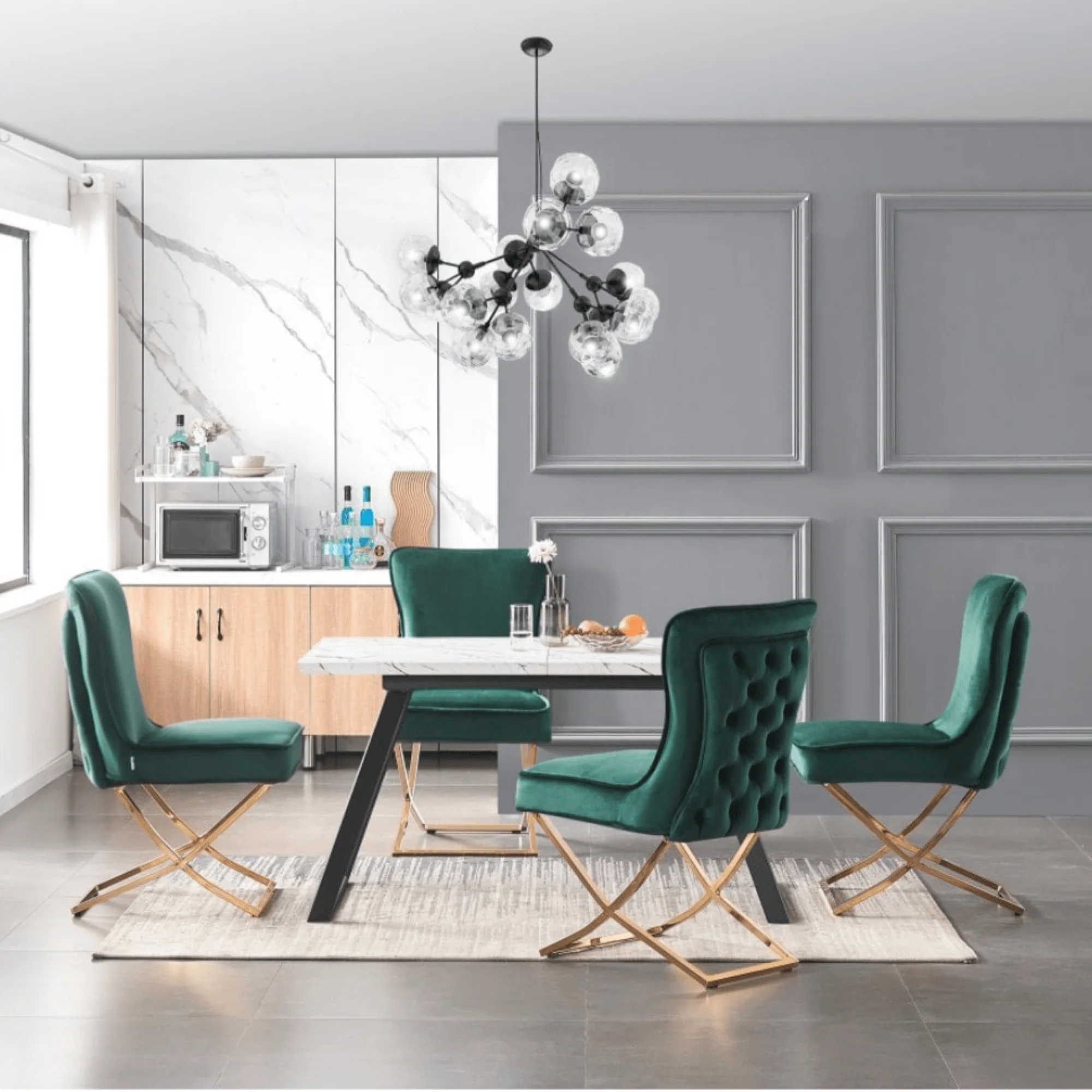 Trafalgar Velvet Dining Chair - Image 21