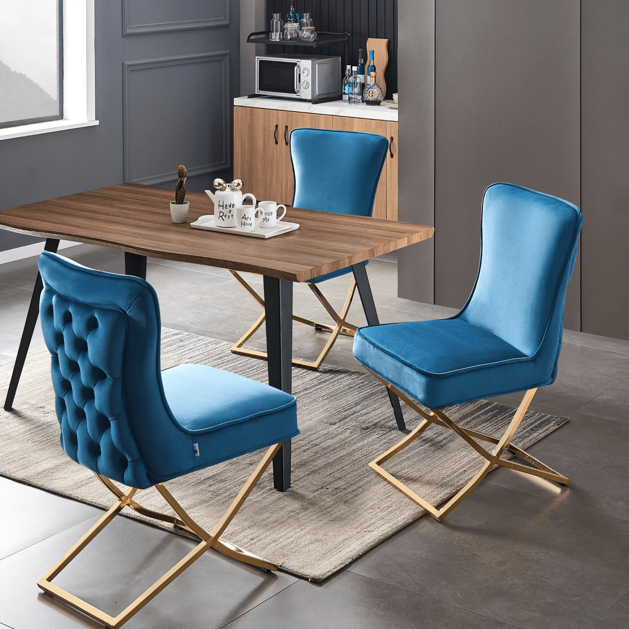 Trafalgar Velvet Dining Chair - Image 27