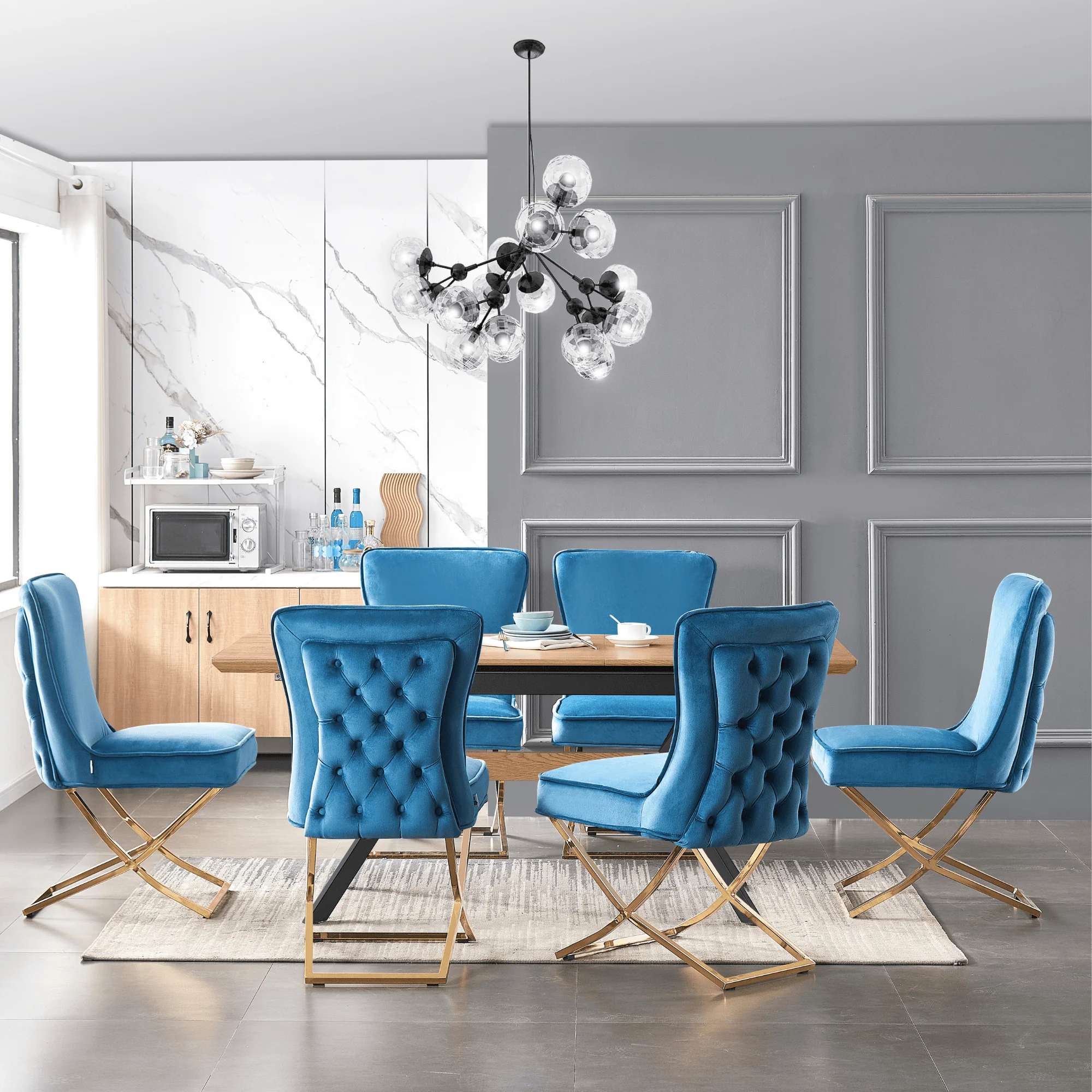 Trafalgar Velvet Dining Chair - Image 28