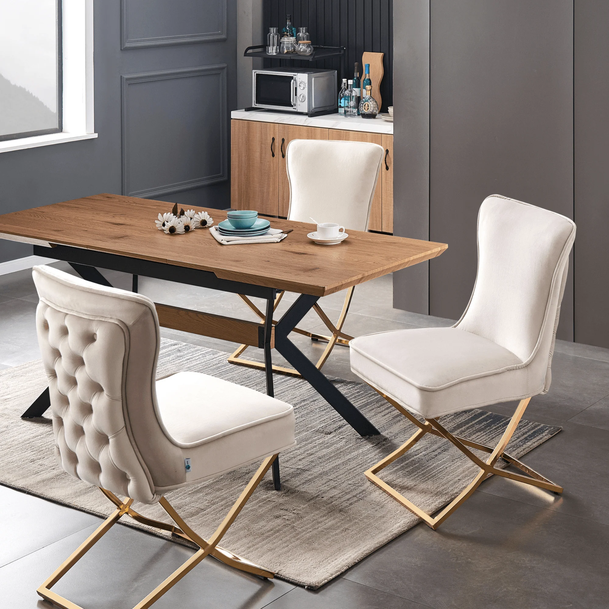 Trafalgar Velvet Dining Chair - Image 41