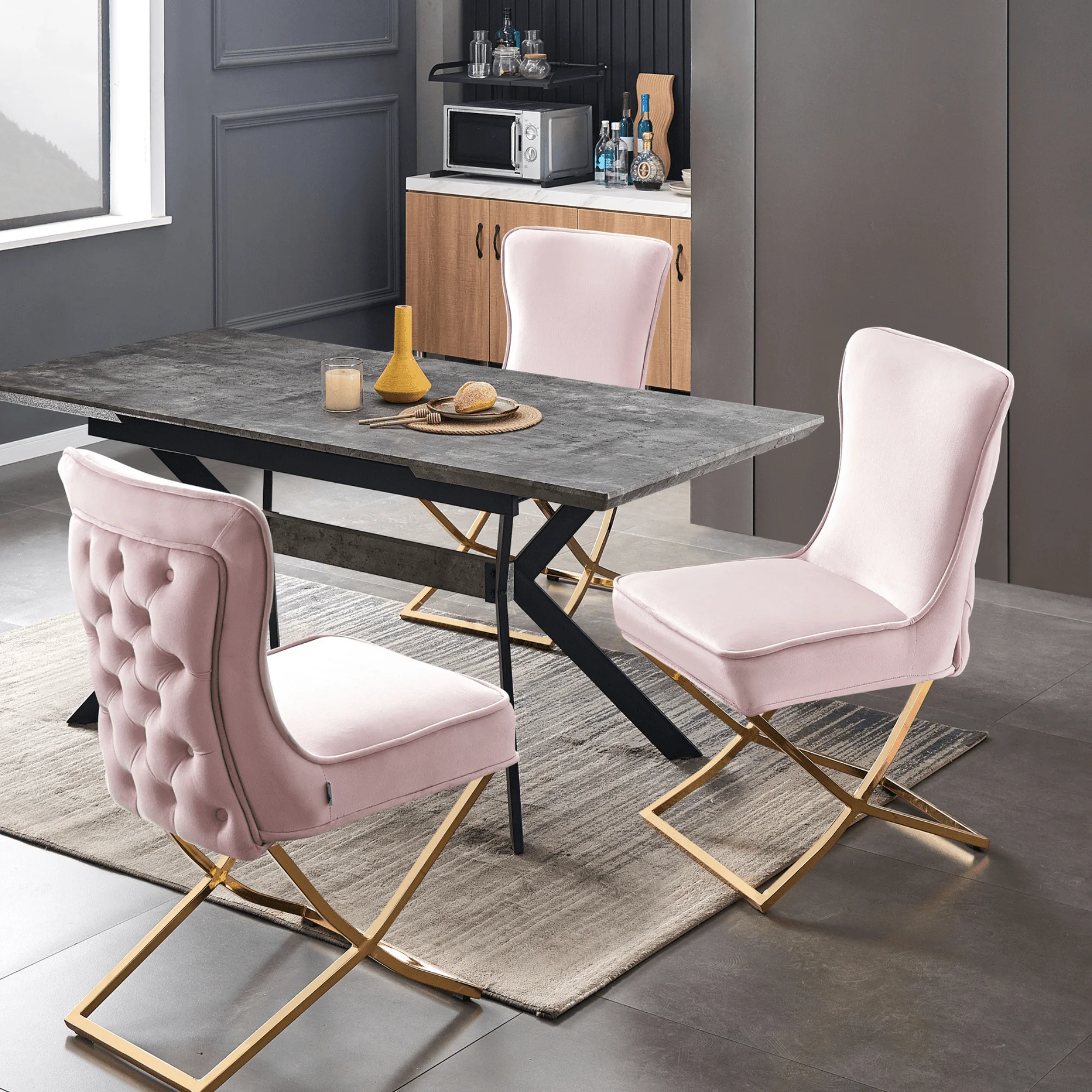 Trafalgar Velvet Dining Chair - Image 55