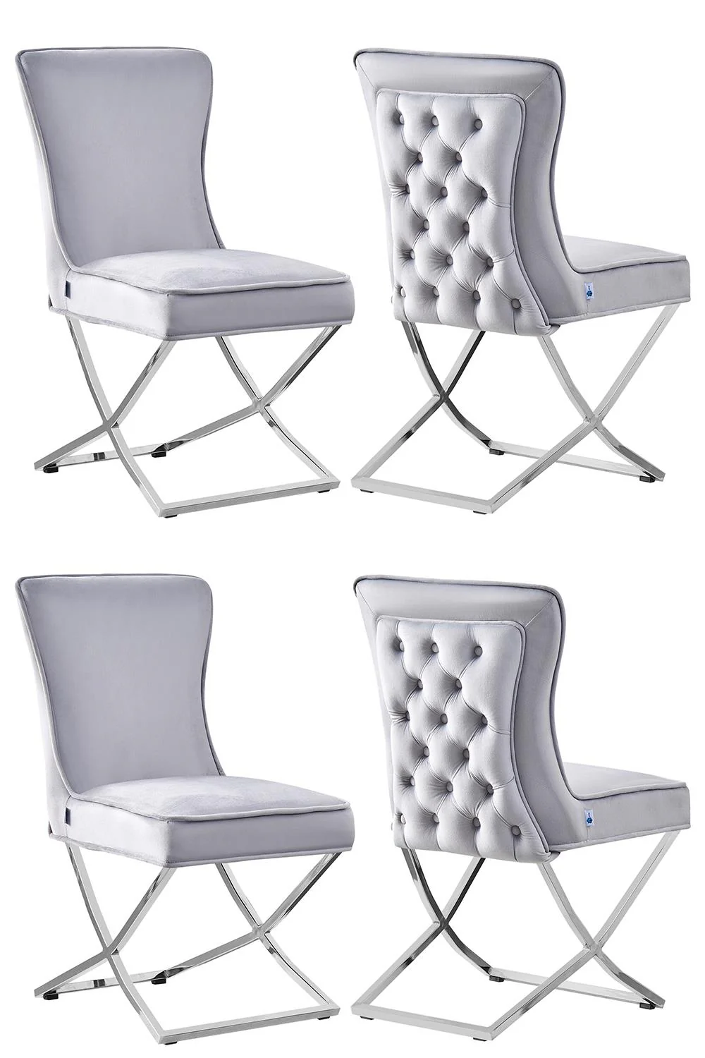 Trafalgar Velvet Dining Chair - Image 66
