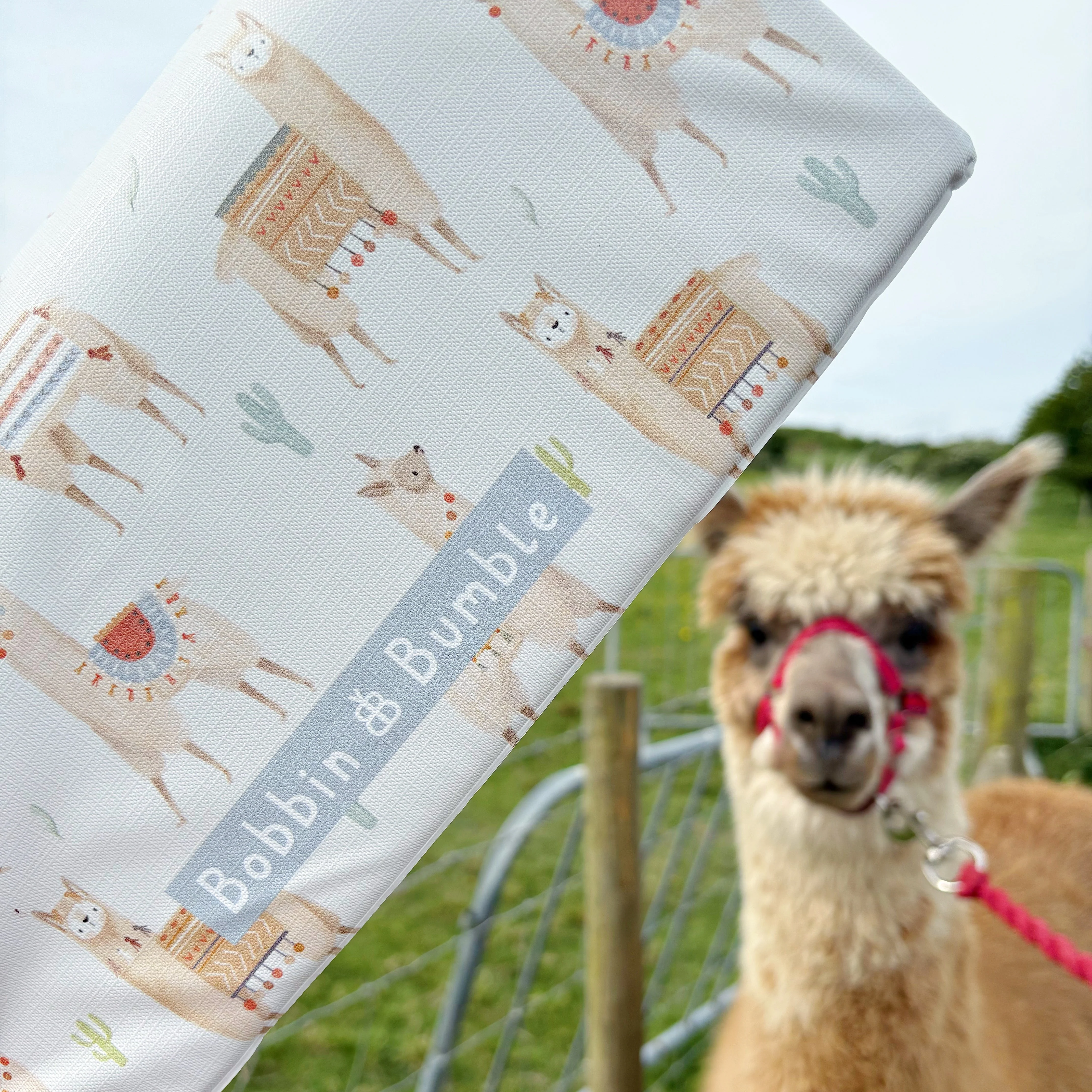 Travel Changing Mat - Alpacas - Image 3