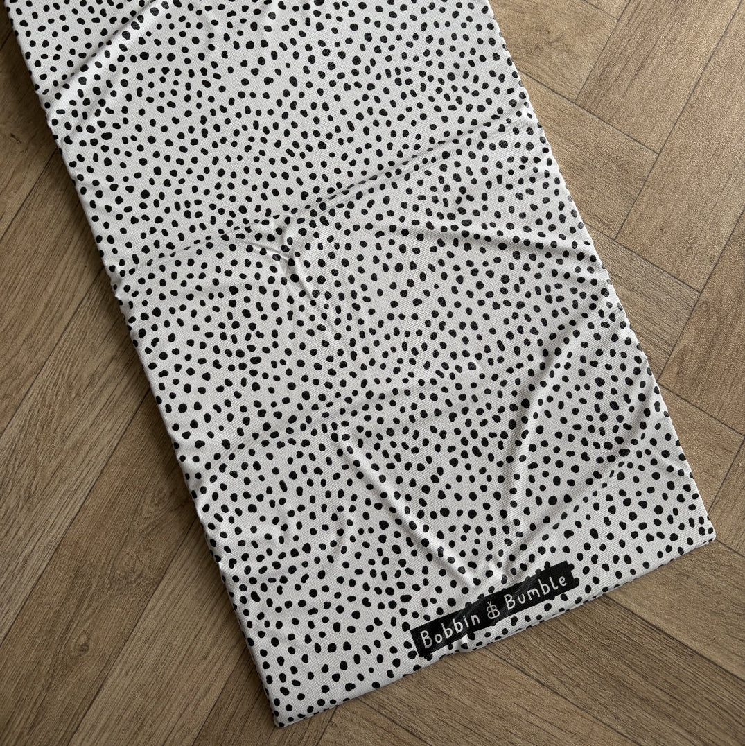 Travel Changing Mat - Black Spotty Print - Image 3
