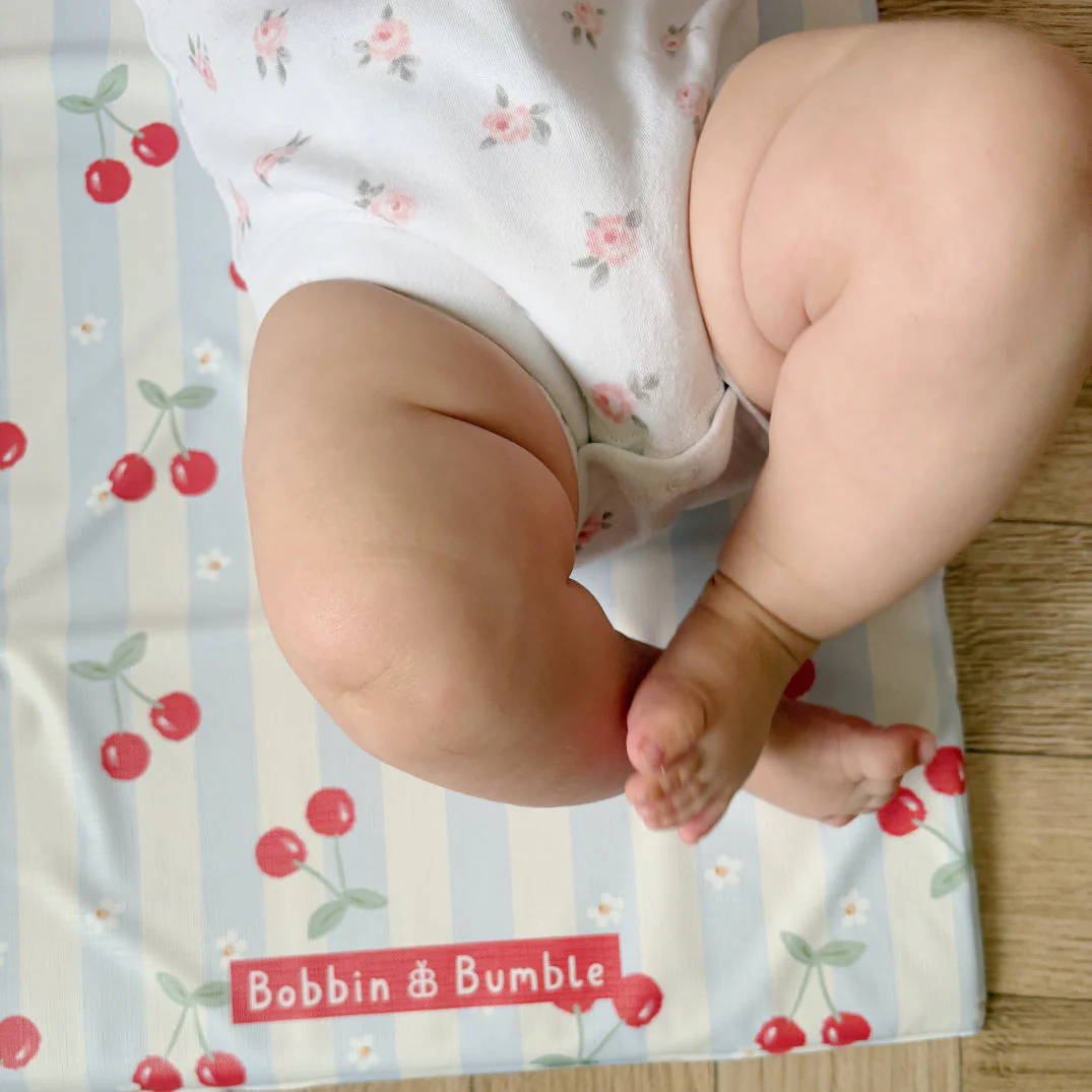 Travel Changing Mat - Cherry Stripe - Image 12