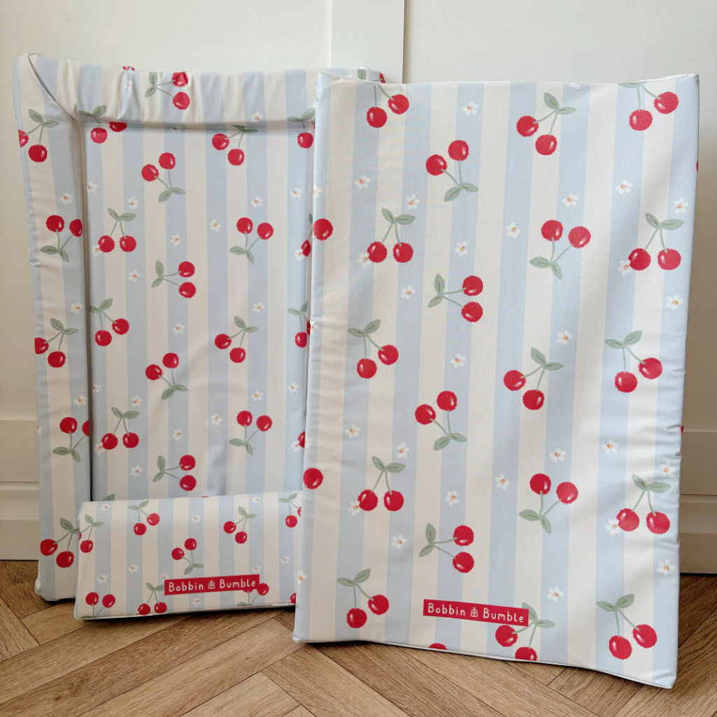 Travel Changing Mat - Cherry Stripe - Image 14