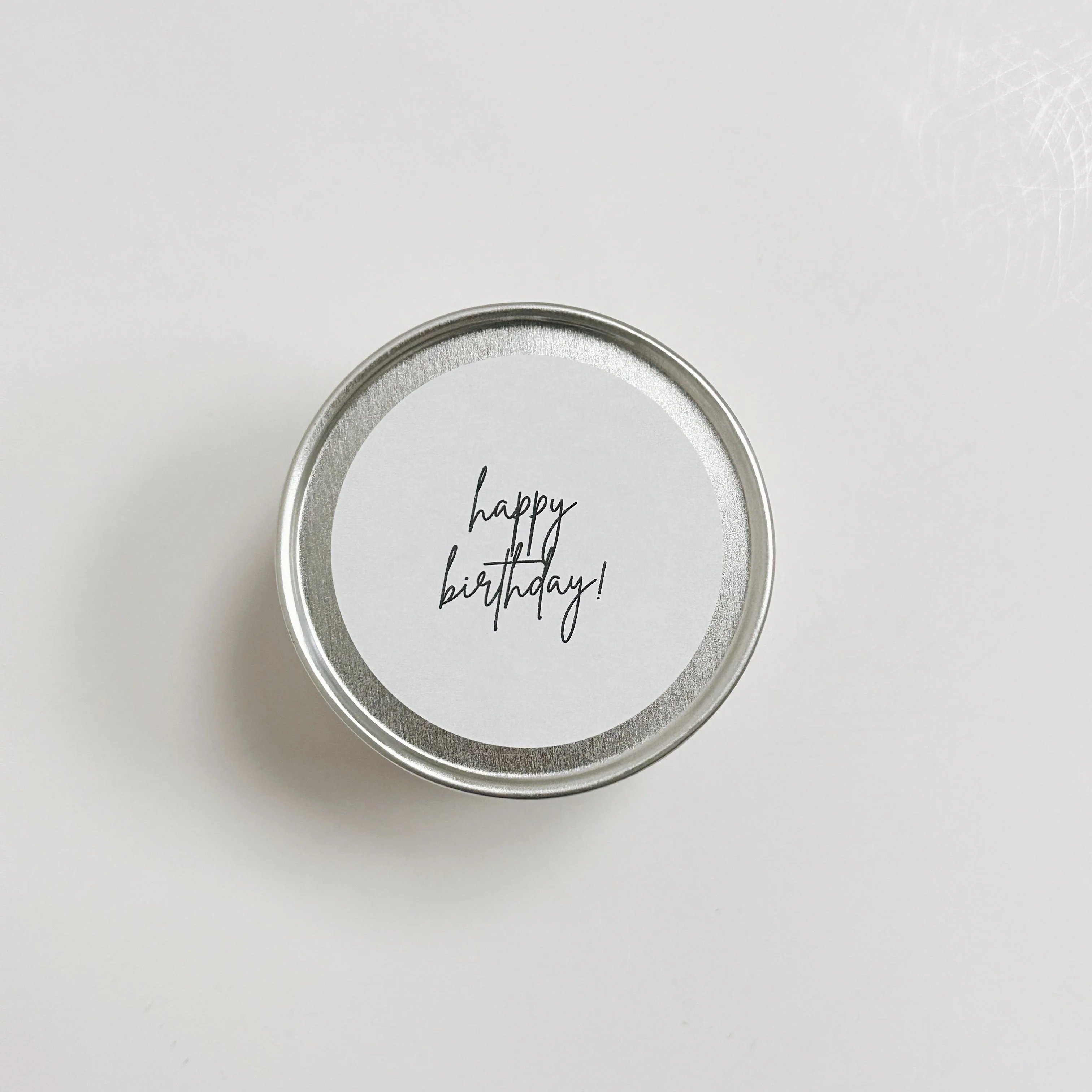 Travel Size 'Happy Birthday' Candle
