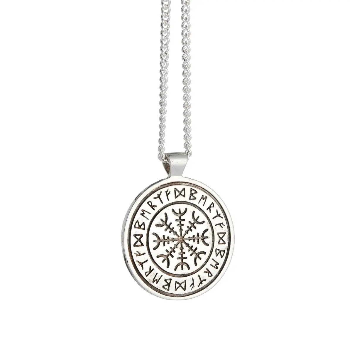 Travel Viking Rune Personalised Silver Necklace - Image 2