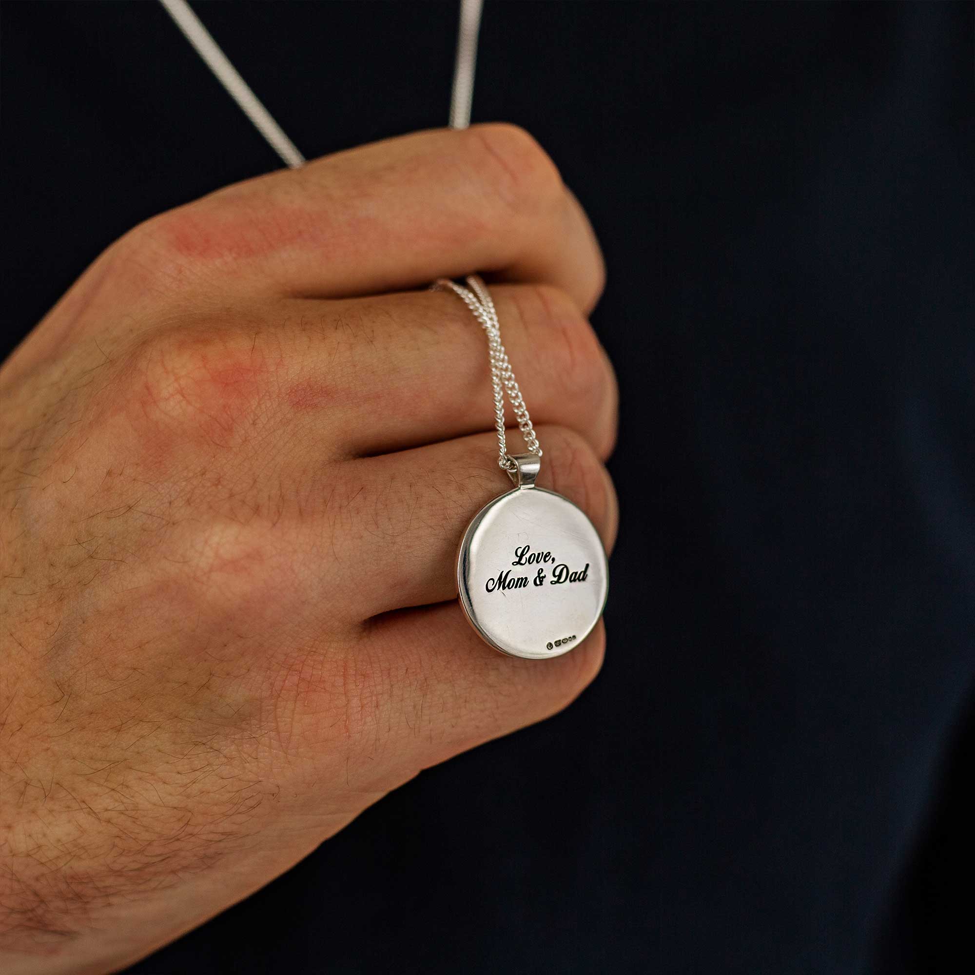 Travel Viking Rune Personalised Silver Necklace - Image 4
