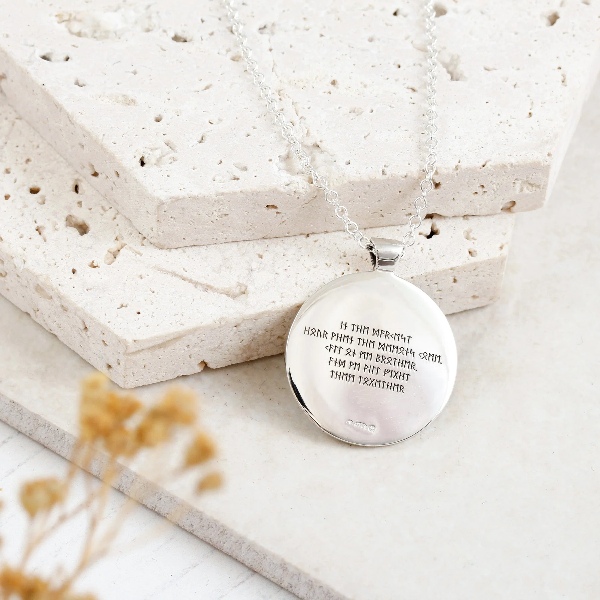 Travel Viking Rune Personalised Silver Necklace - Image 6