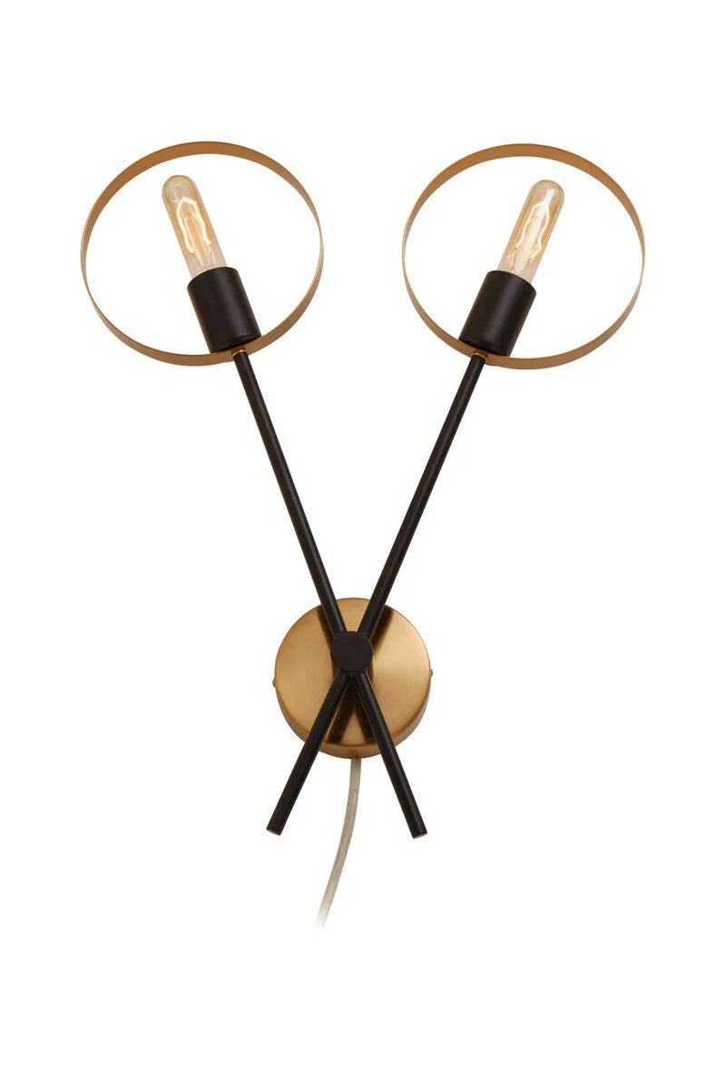Trieste Two Bulb Ring Wall Light - Image 4