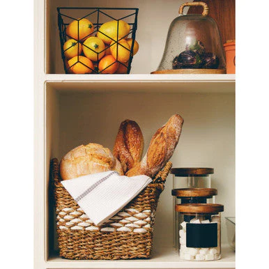 Tromso Glass Storage Jar with Acacia Lid and Chalkboard 950 ml - Image 4
