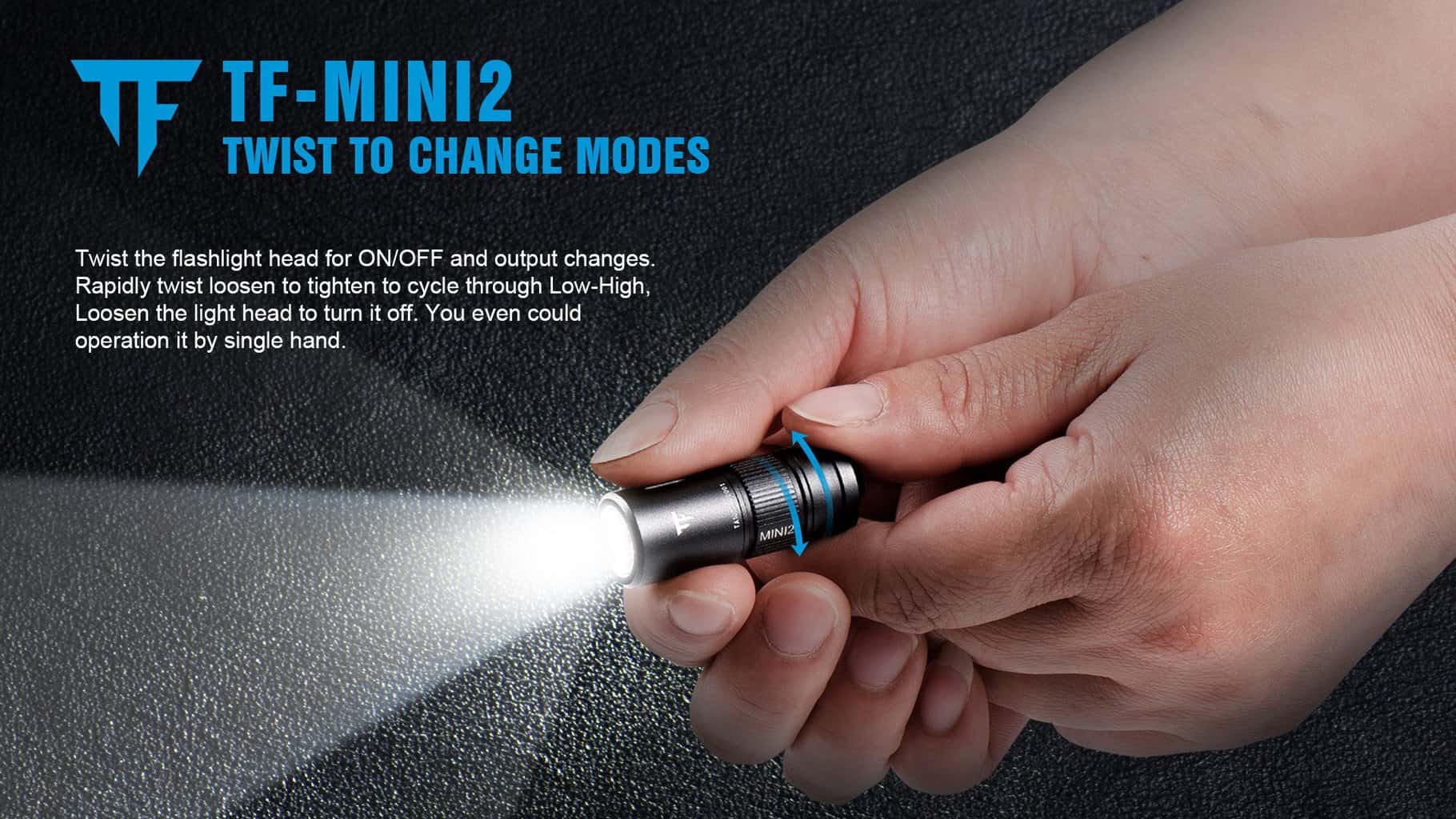 TrustFire Mini2 Keychain Flashlight - Image 6