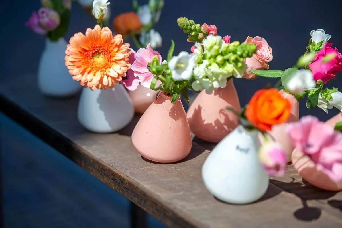 TUMBLING VASE - H12 D10 cm - GREY - Image 4