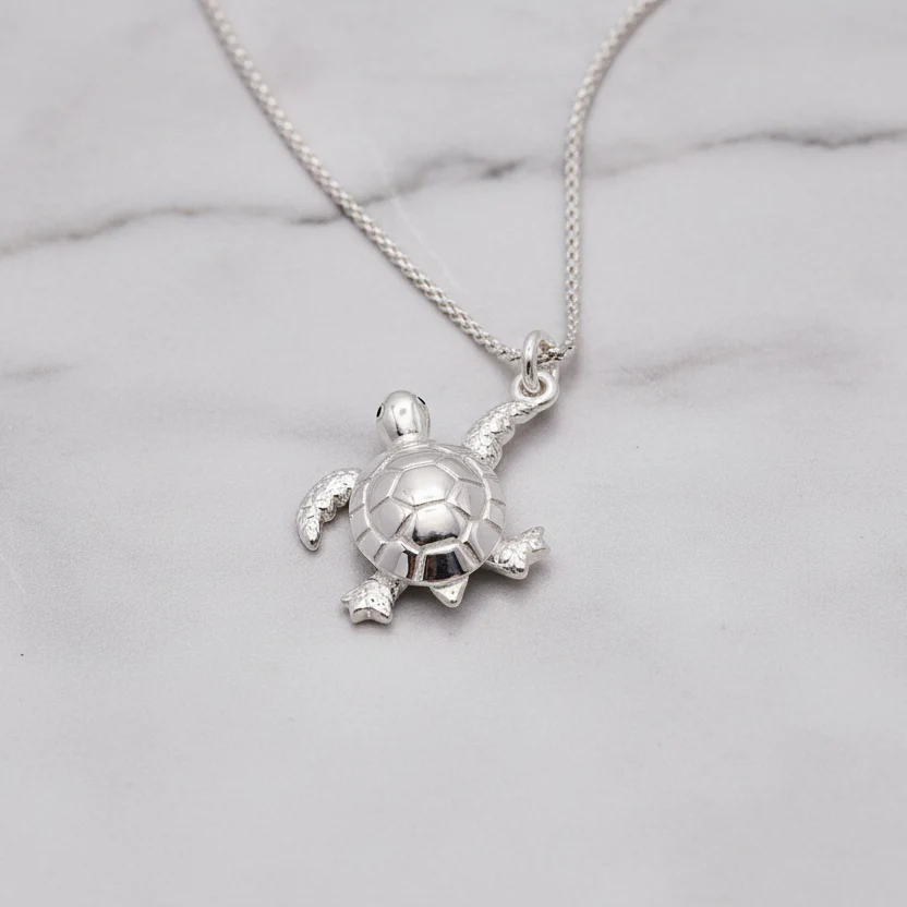Turtle Silver Charm - Image 8