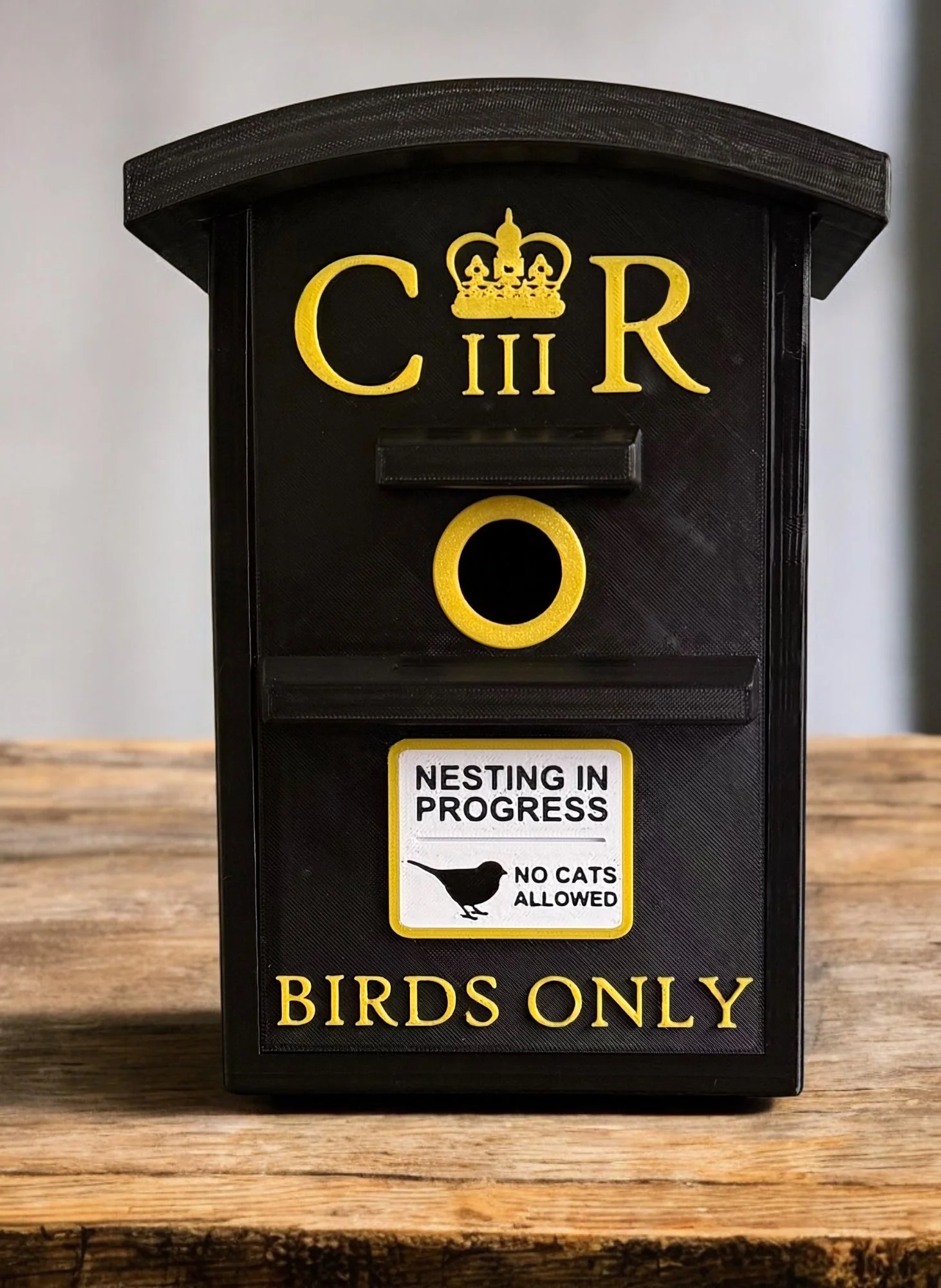 UK Postbox Bird Box | Unique Birdhouse for Gardens & Bird Lovers | Garden Decor | Nest Box - Image 3