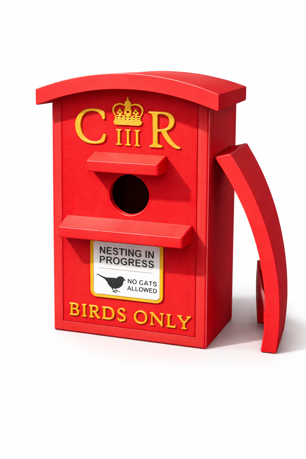 UK Postbox Bird Box | Unique Birdhouse for Gardens & Bird Lovers | Garden Decor | Nest Box | Personalised - Image 5