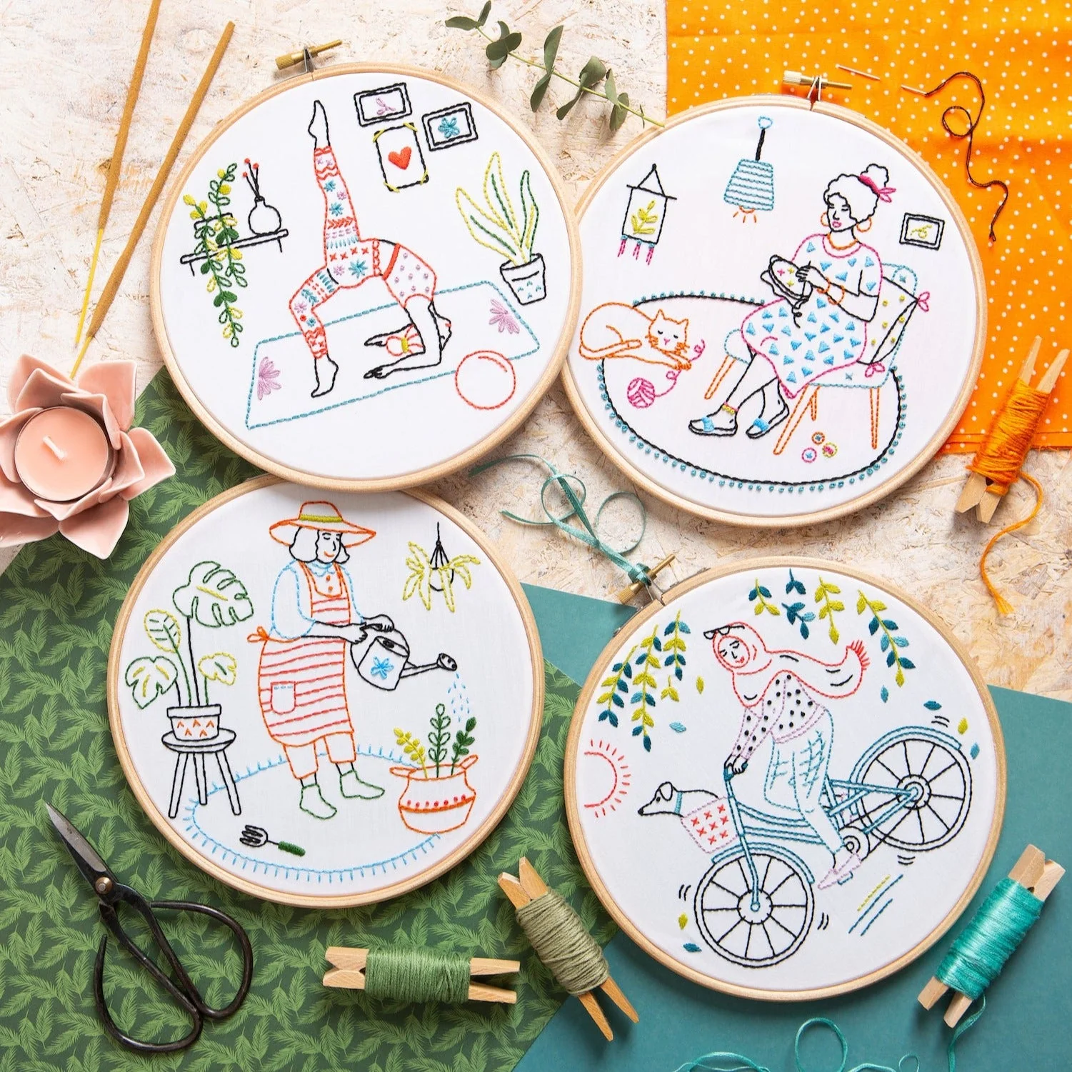 'Unwind' Booklover Embroidery Kit for Beginners - Image 8
