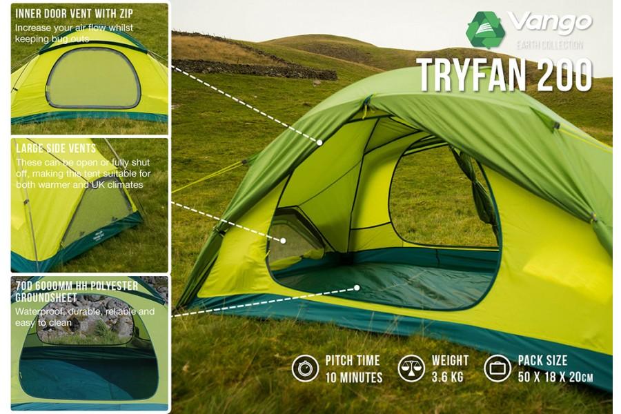 Vango Tryfan 200 2 Person Tent - Image 2