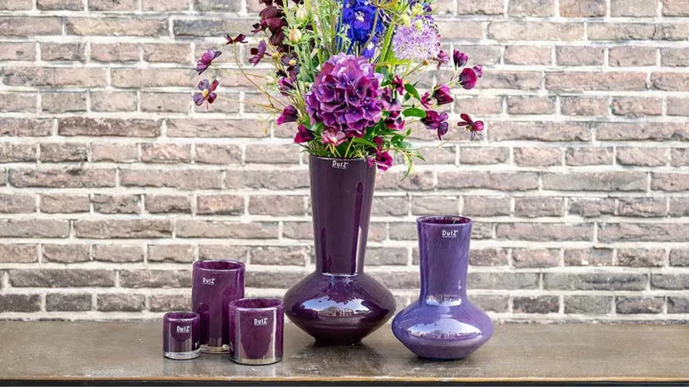 Vase Glass LOFLO - PLUM - Image 5
