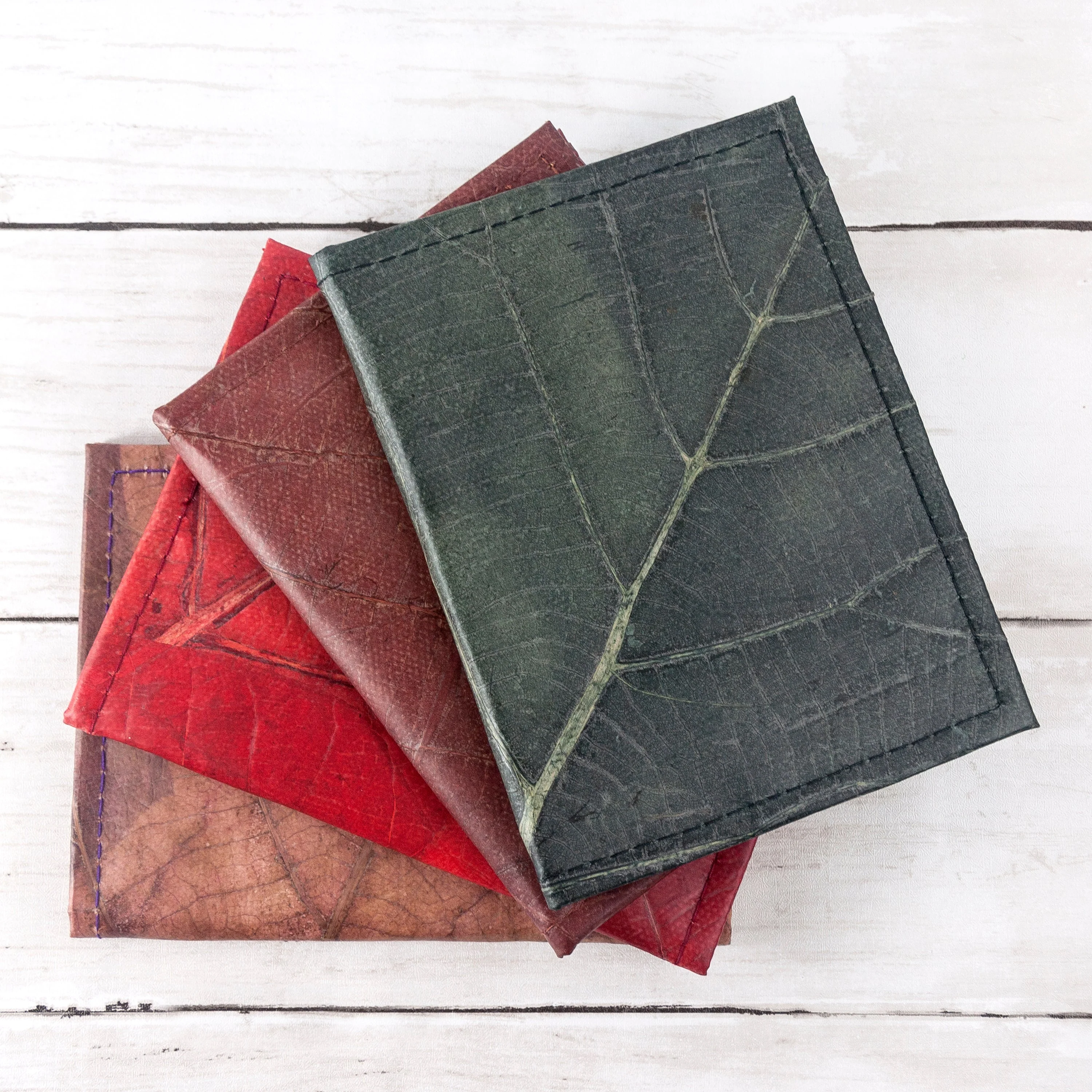 Vegan Teak Leaf Leather Passport Covers - Image 7
