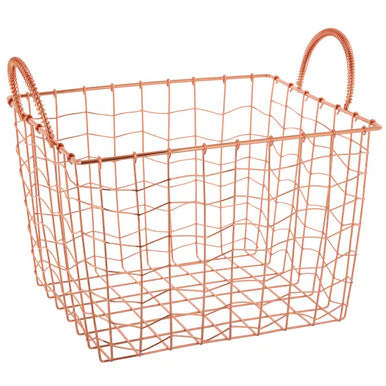 Vertex Wavy Grid Rectangular Wire Basket - Image 2