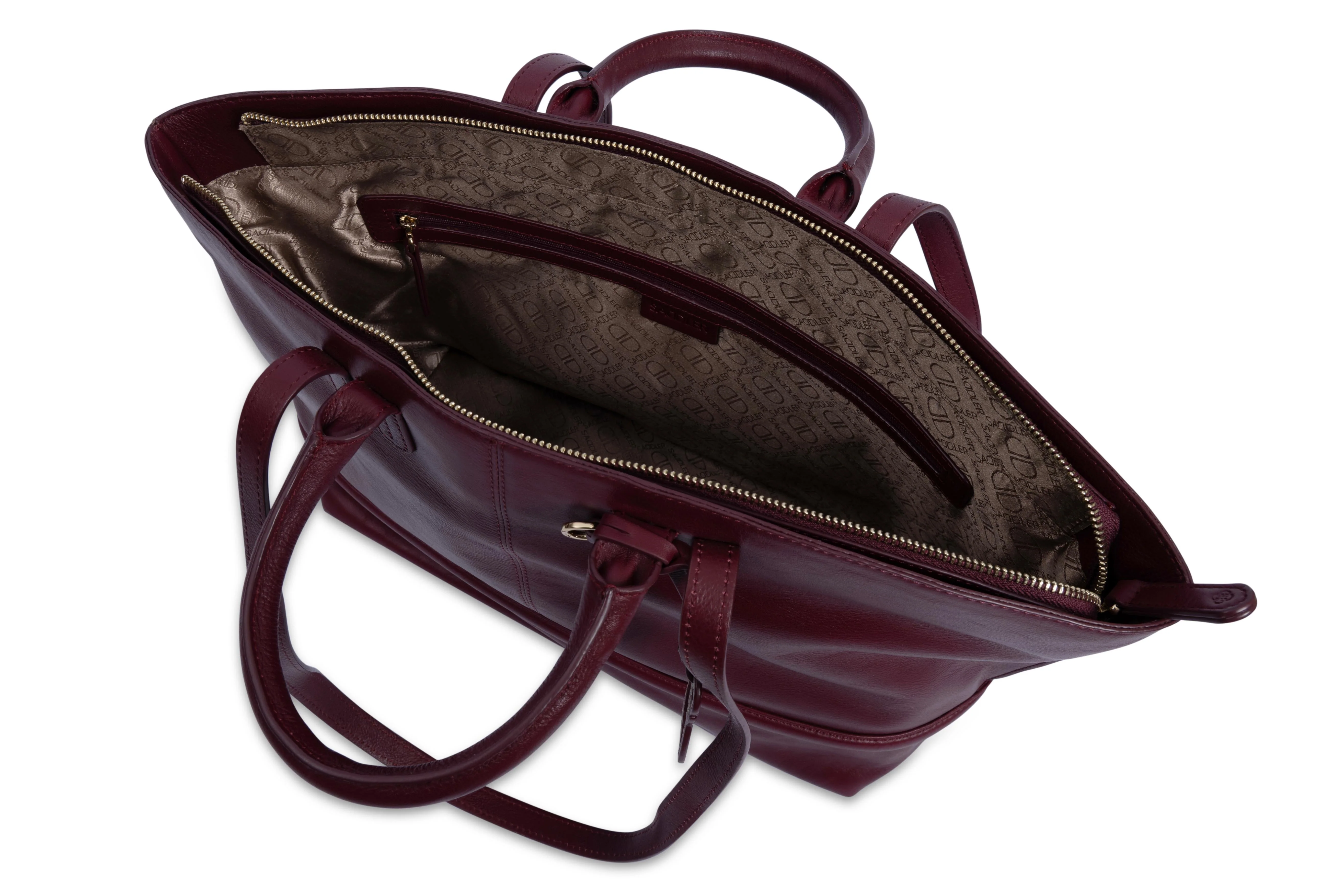 Victoria Oversize East West Tote Bag for Women - handmade by Saddler - Image 13
