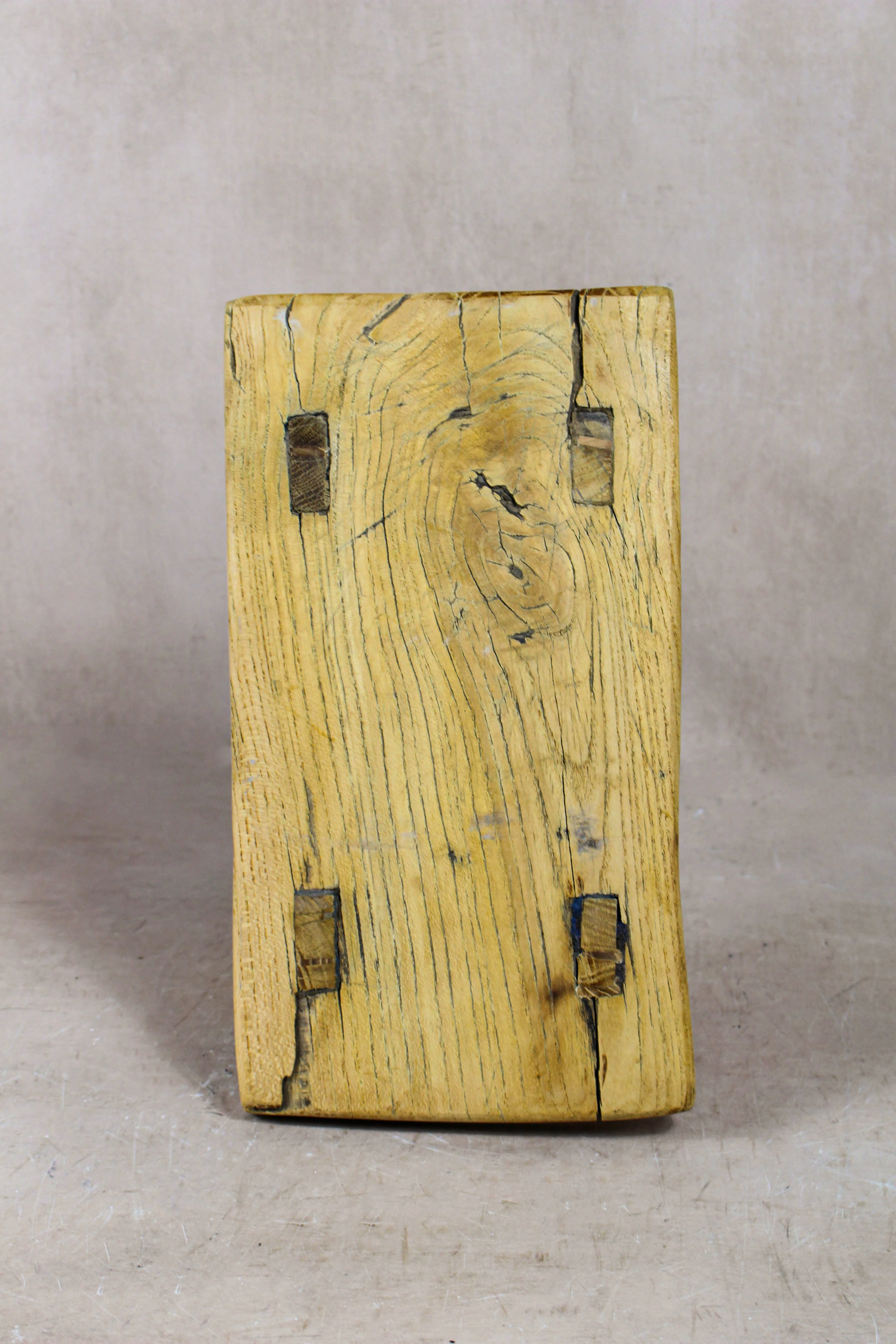 Vintage Rustic Stool Small - Elm wood - 54 - Image 4