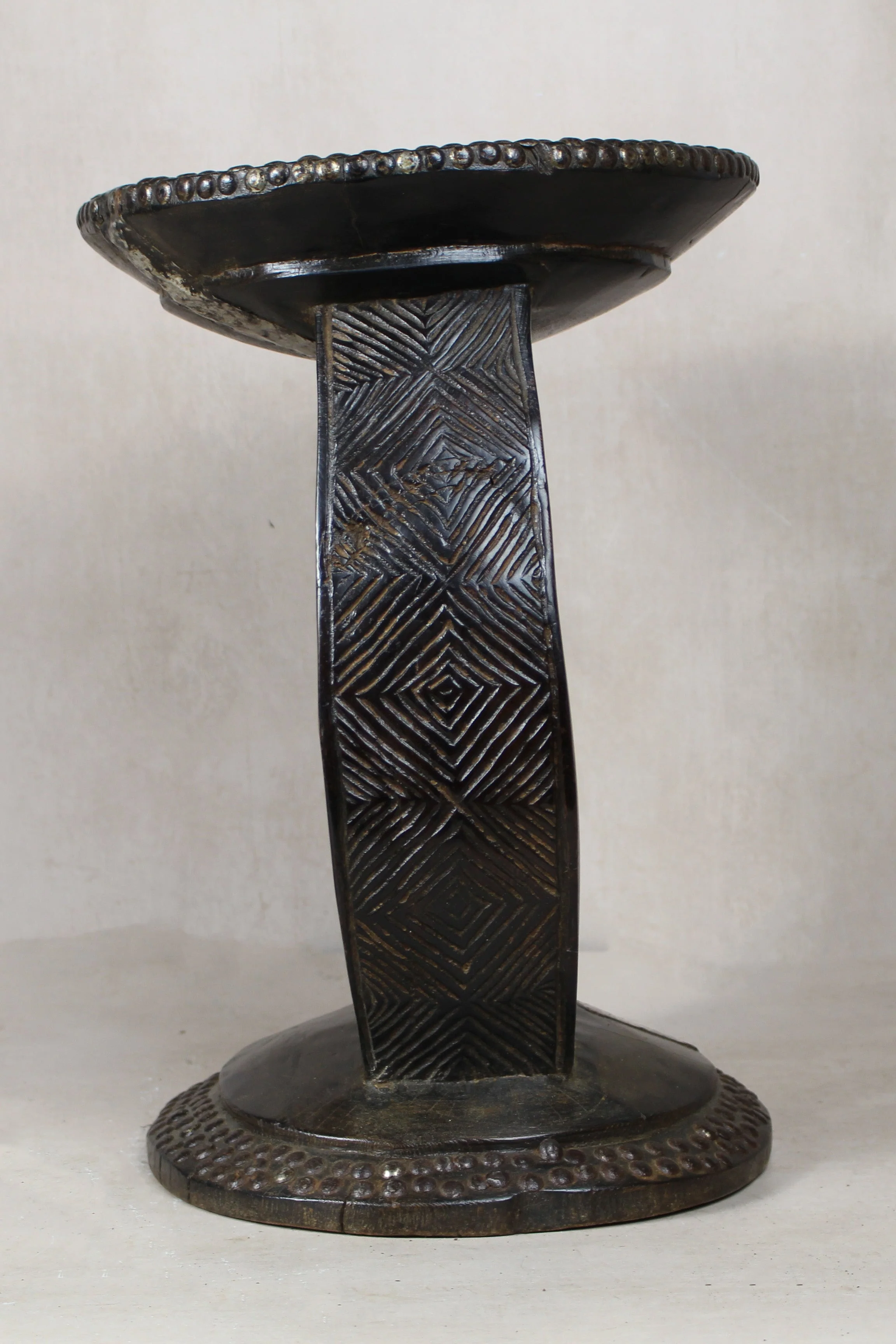 Vintage Rwanda Wood Side Table 2.2 - Image 4