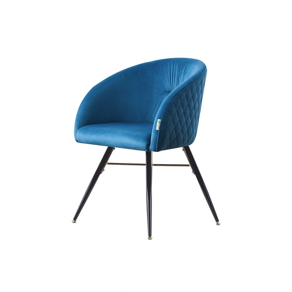 Vittorio LUX Velvet Dining Chair with Metal Legs - Perfect for Dining Room Living Room - Image 26