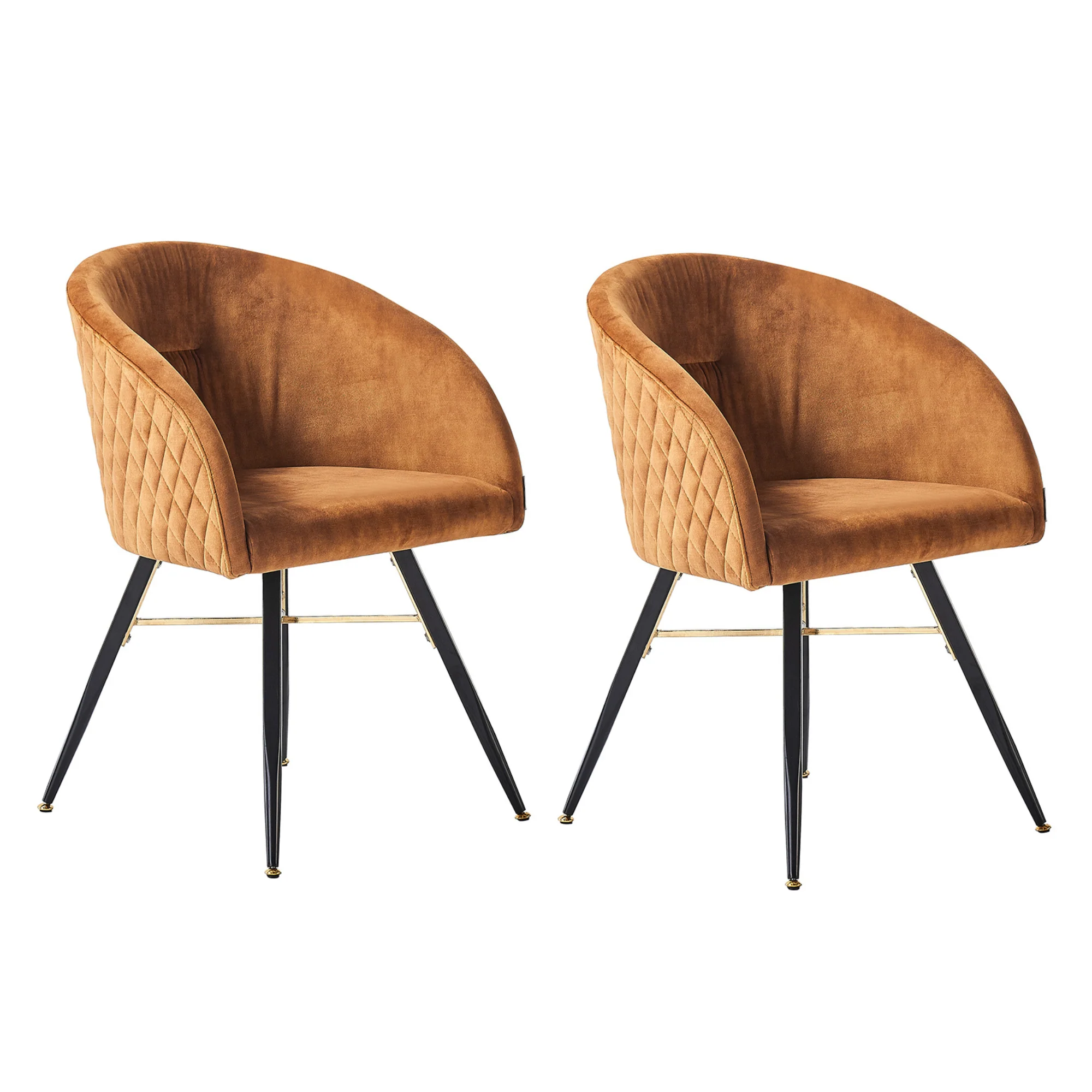 Vittorio LUX Velvet Dining Chair with Metal Legs - Perfect for Dining Room Living Room - Image 66