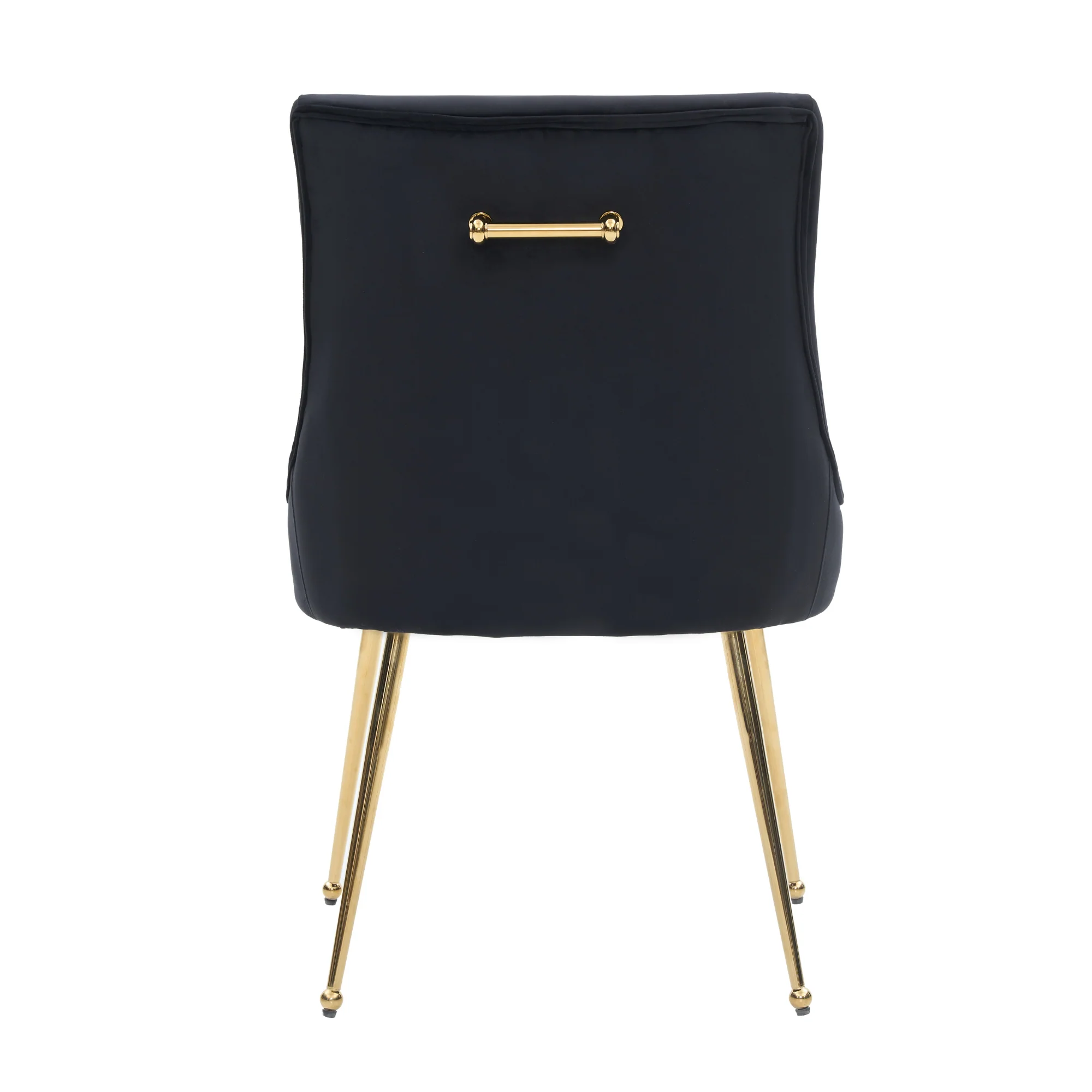 Viviana Velvet Dining Chair – Gold Legs, Ring Handle & Modern Accent - Image 6