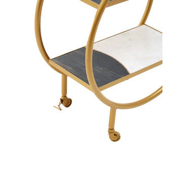 Vizzini Brass Finished 2 Tier Unit - Image 11