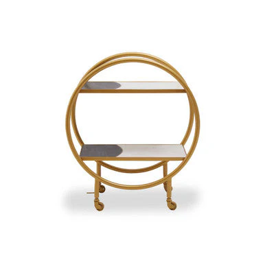 Vizzini Brass Finished 2 Tier Unit - Image 13