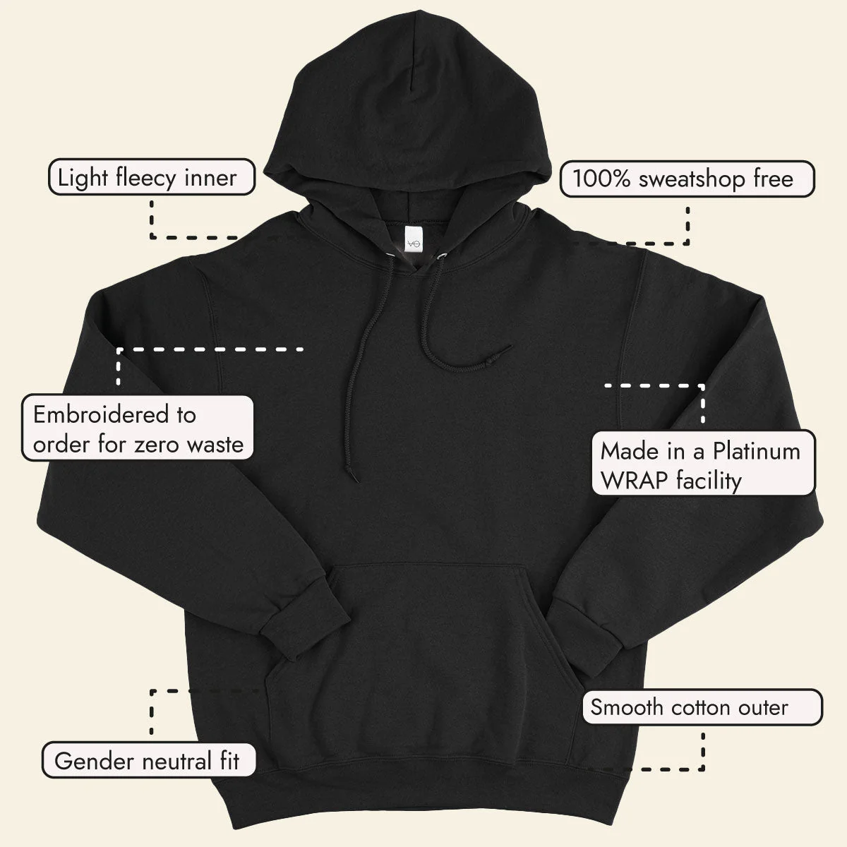 VO Embroidered Hoodie (Unisex) - Image 13
