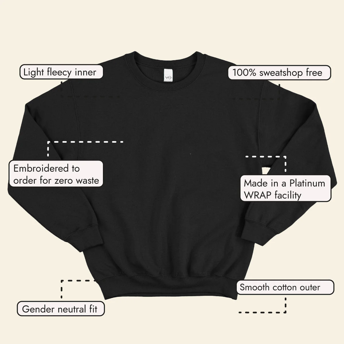 VO Embroidered Sweatshirt (Unisex) - Image 13