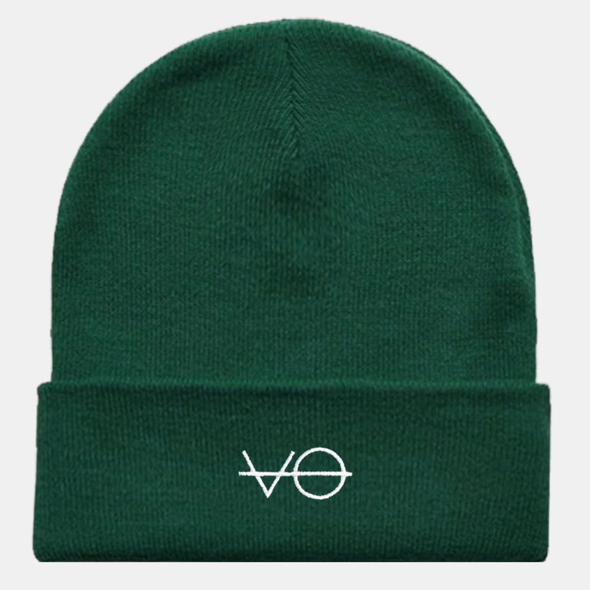 VO Embroidered Vegan Cuffed Beanie - Image 2