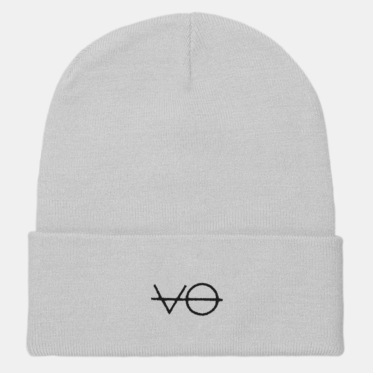 VO Embroidered Vegan Cuffed Beanie - Image 5