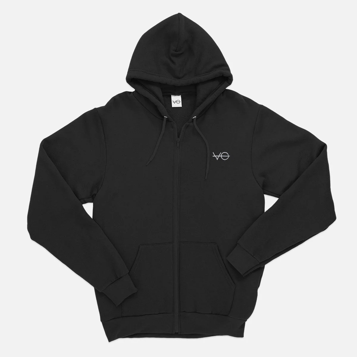 VO Embroidered Zip Up Hoodie (Unisex) - Image 9