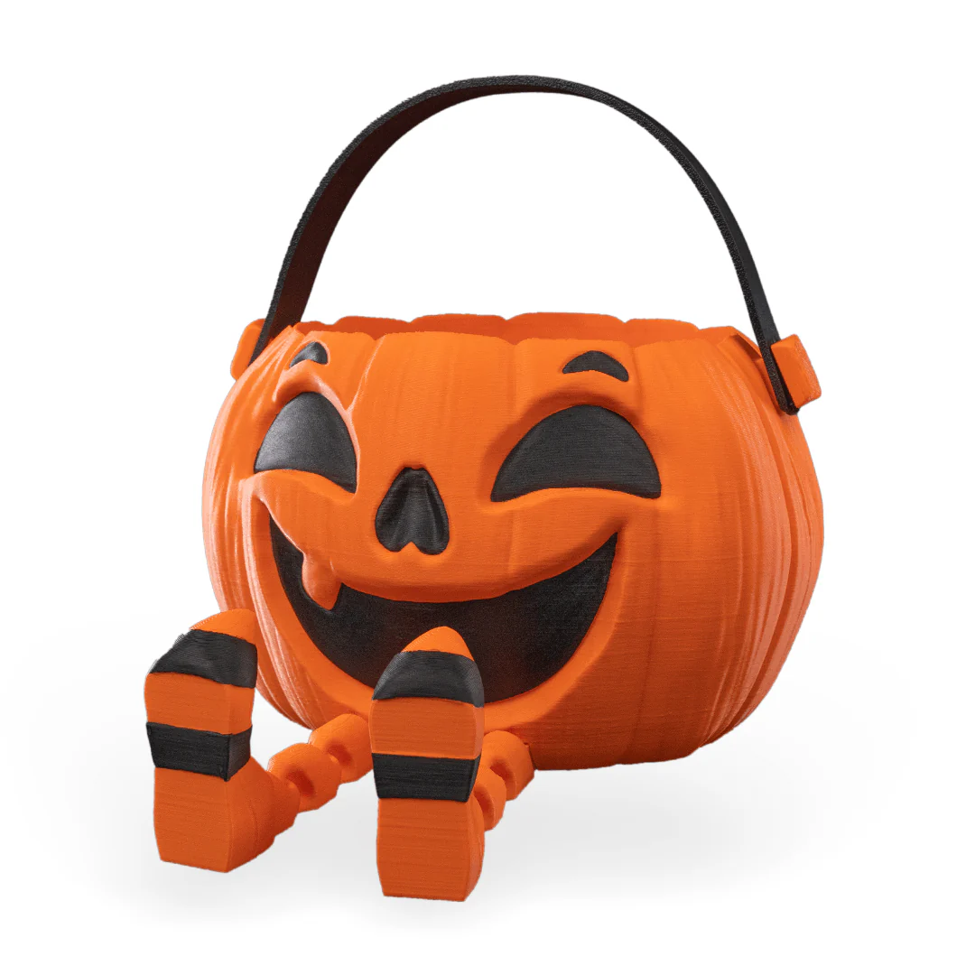 Walking Pumpkin Candy Holder – Halloween Candy Bowl - Image 4