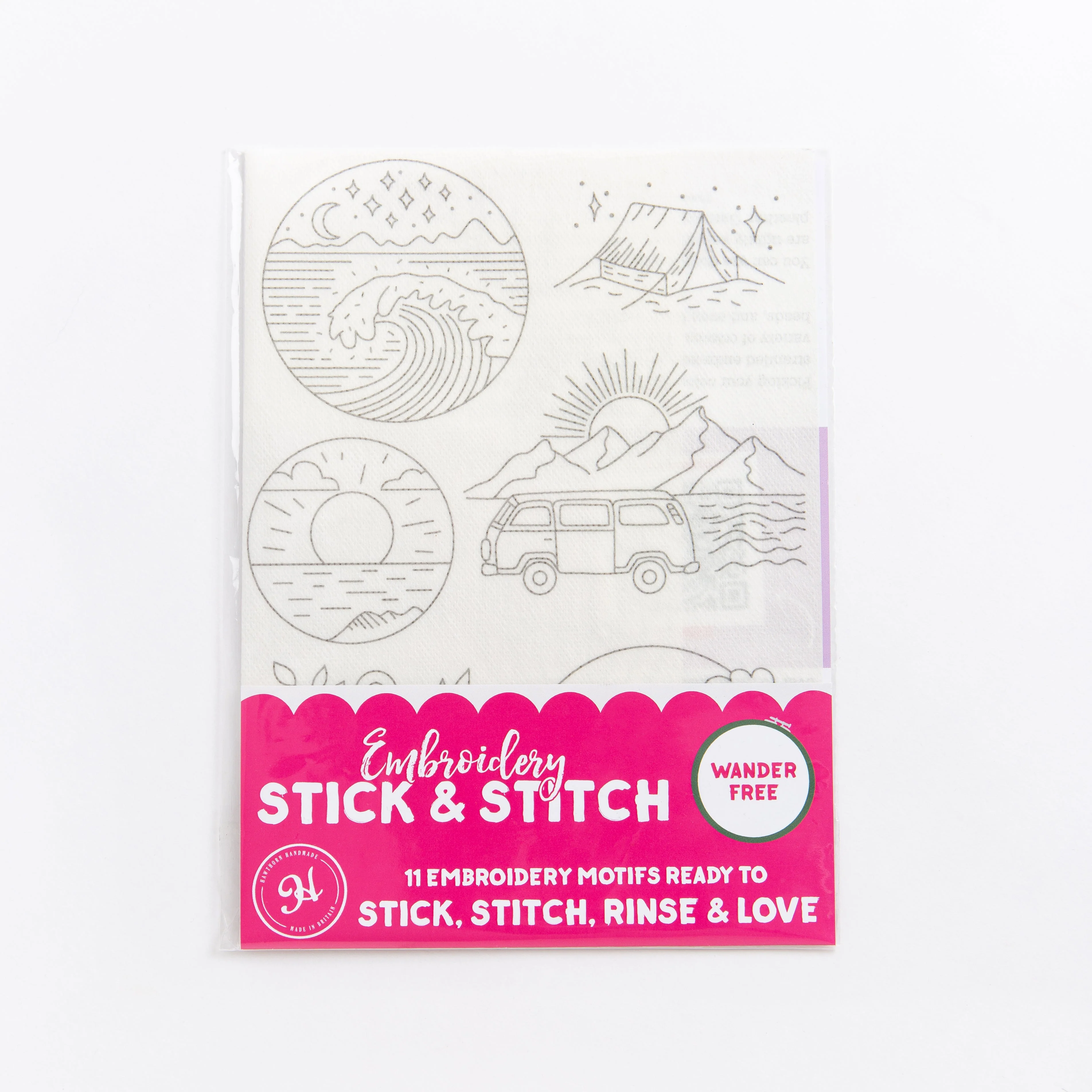 'Wander Free' Travel Stick & Stitch Embroidery Pack - Image 4
