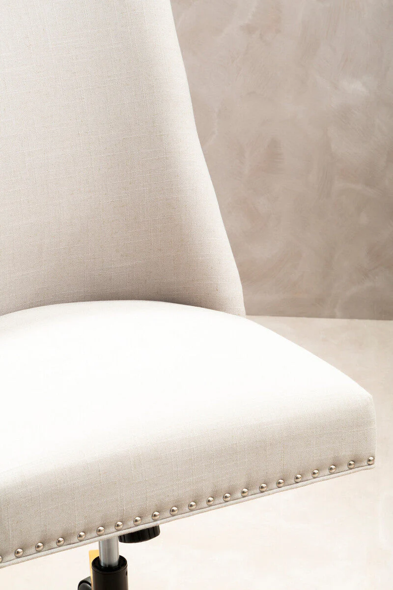Washington Natural Fabric Home Office Chair - Image 4