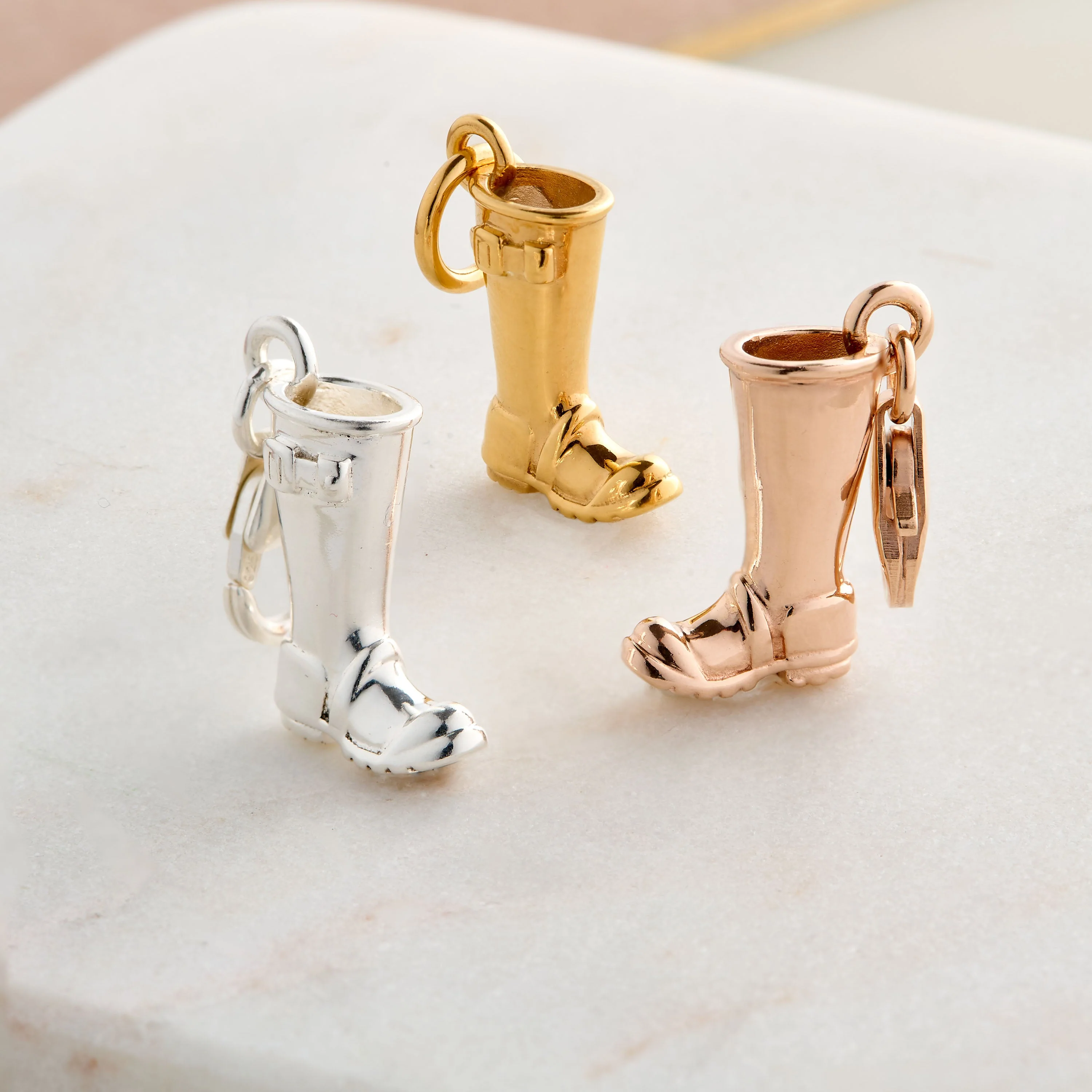 Welly Boot Personalised Silver Charm - Image 6