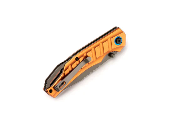 Whitby Liner Lock Knife - Bronze Aluminium (3.25") - Image 2