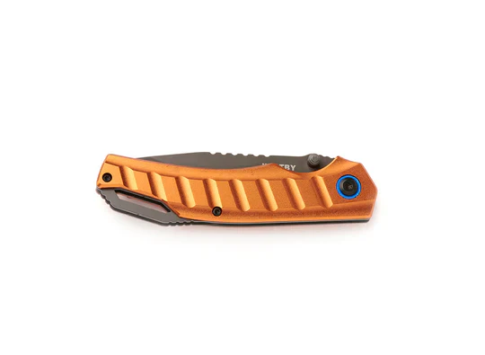 Whitby Liner Lock Knife - Bronze Aluminium (3.25") - Image 3