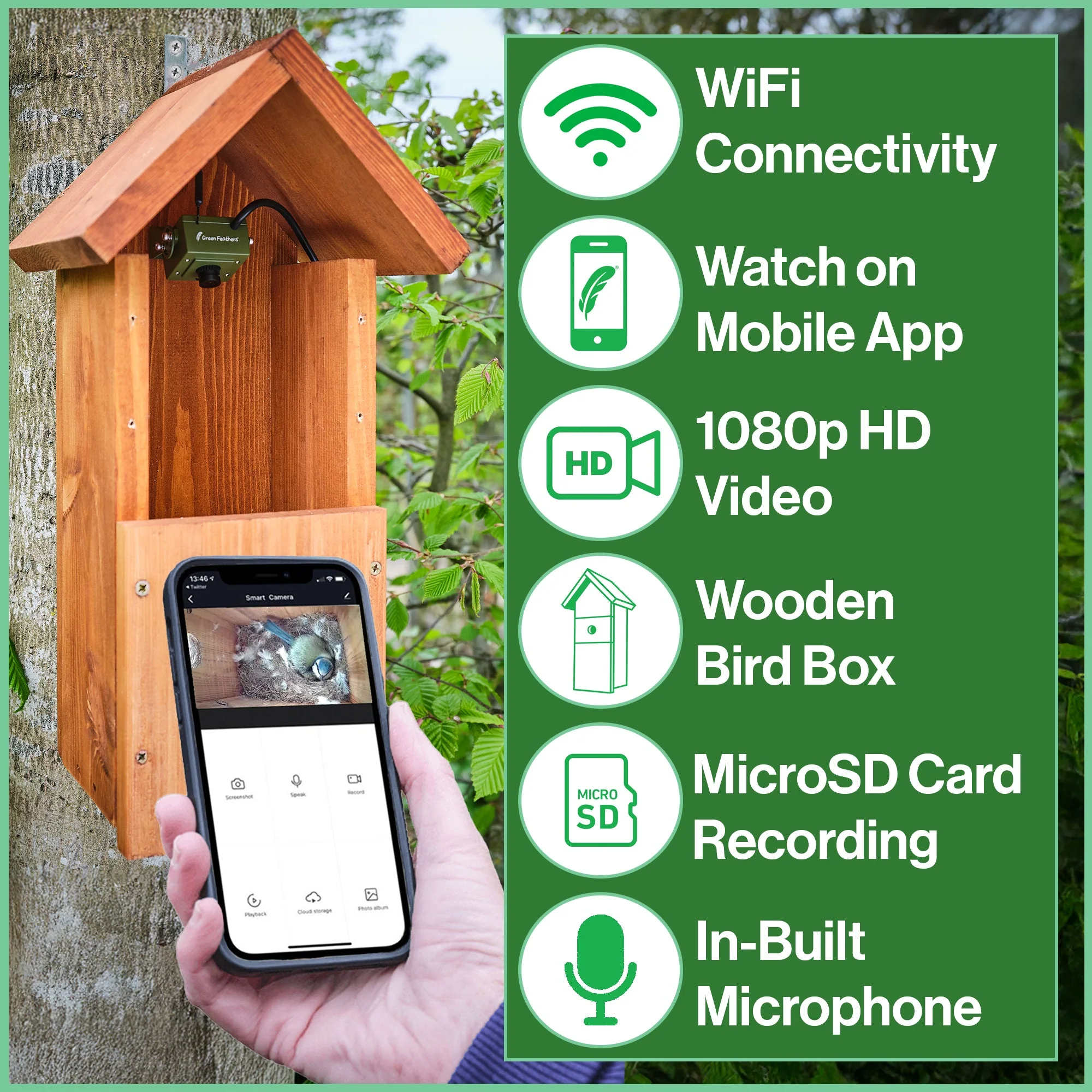 WiFi Bird Box HD Camera Complete Pack - Image 3