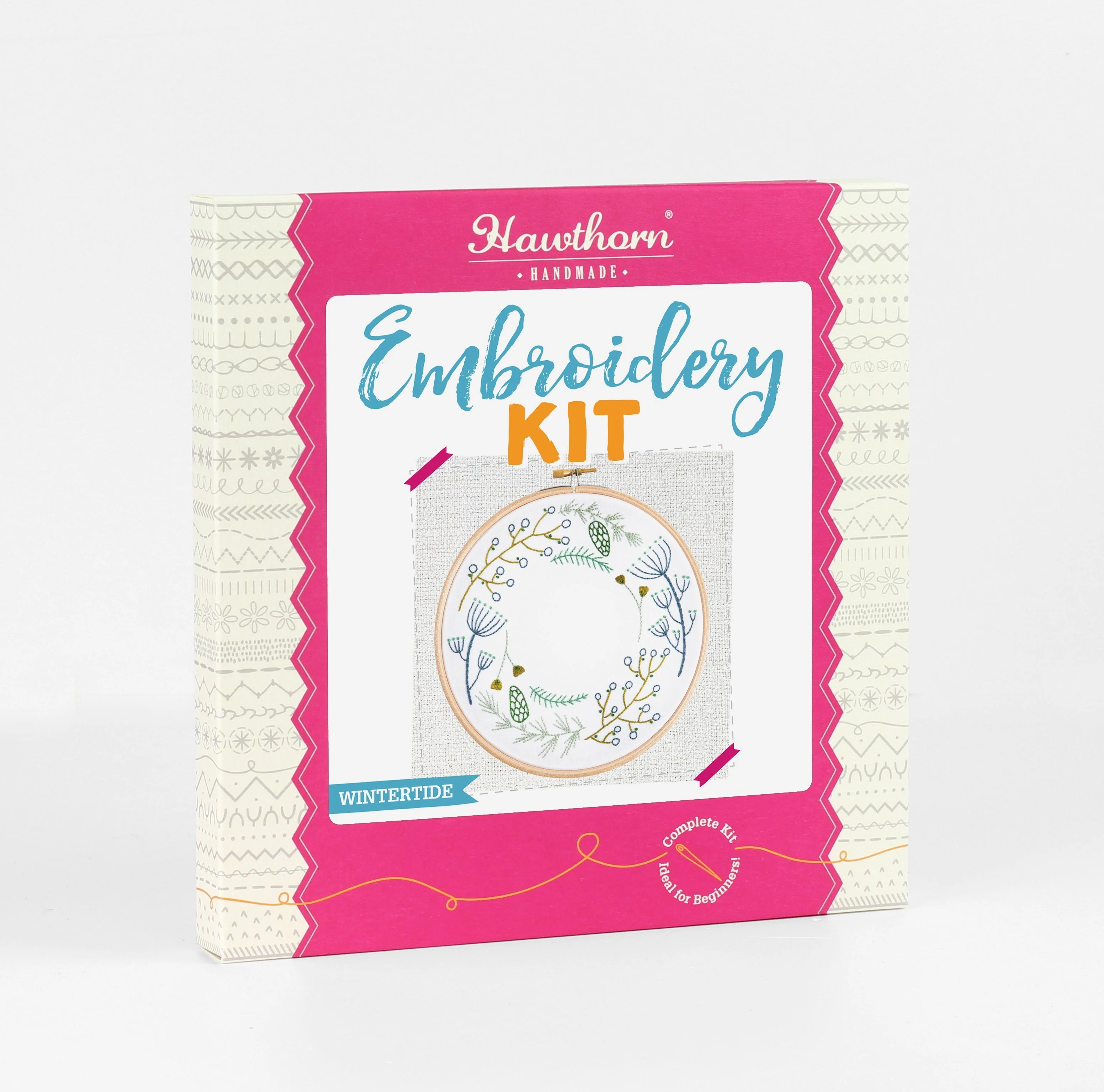 'Wintertide' Festive Wreath Embroidery Kit for Christmas - Image 9